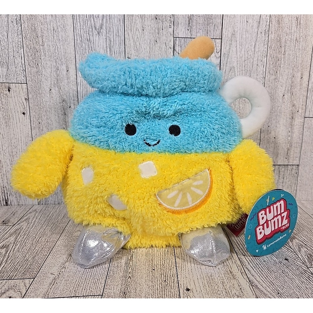 Bum Bumz Luka Lemonade Pitcher 7.5" Plush Stuffed Animal Kellytoy Jazwares NEW